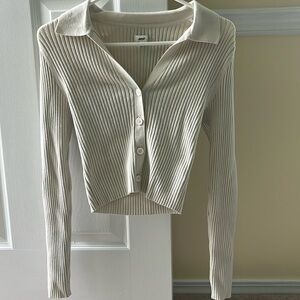 Aerie Long Sleeve Button-Up Polo